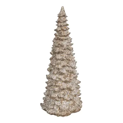 Béžová dekorace vánoční stromek Christmas Tree - Ø 13*30 cm Clayre & Eef