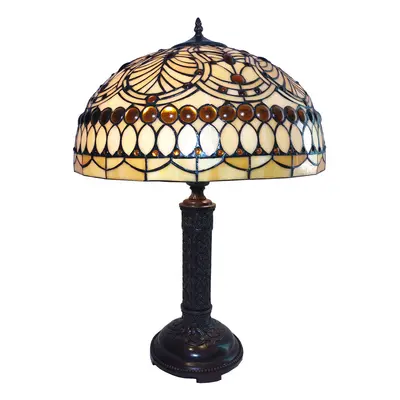 Stolní lampa Tiffany Adélie – Ø 46*62 cm E27/max 2*60W Clayre & Eef