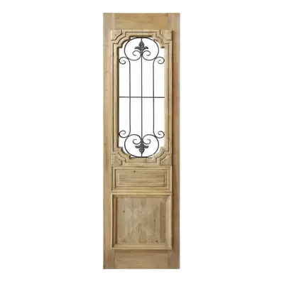 Hnědočerný antik dekorativní panel na postavení Sutt French - 56*5*165 cm Chic Antique