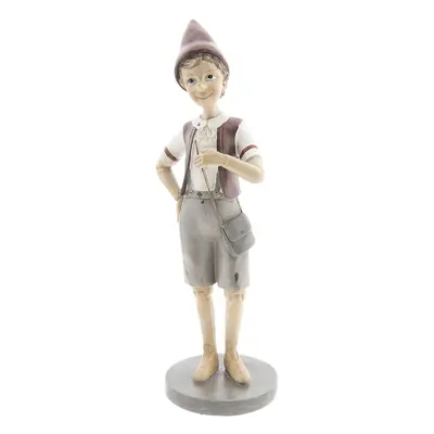 Dekorace stojící Pinocchio s kabelou - 11*9*30 cm Clayre & Eef