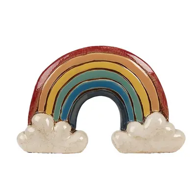 Keramický květináč ve tvaru duhy Rainbow - 26*9*16 cm Clayre & Eef