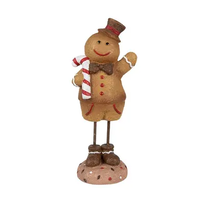 Vánoční dekorace Perníček Gingerbread Man - 10*8*23 cm Clayre & Eef