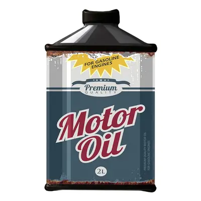 Kovová nástěnná cedule Motor Oil - 19*1*30 cm Clayre & Eef