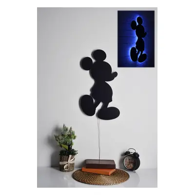 ASIR Nástěnná dekorace MICKEY MOUSE s led osvětlením 30 cm modrá