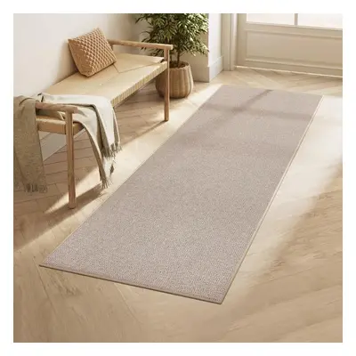 SONGMICS Protiskluzový koberec JUTE 80 x 200 cm světle hnědý