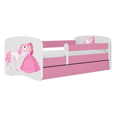 Kocot kids Dětská postel Babydreams princezna a poník růžová, varianta 80x180, bez šuplíků, s ma