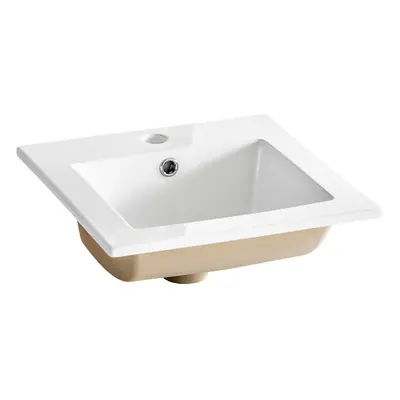 Comad Keramické zápustné umyvadlo Square 42 cm bílé