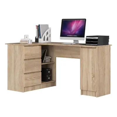 Ak furniture Rohový psací stůl B20 155 cm dub sonoma levý