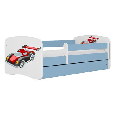 Kocot kids Dětská postel Babydreams závodní auto modrá, varianta 80x160, bez šuplíků, bez matrac