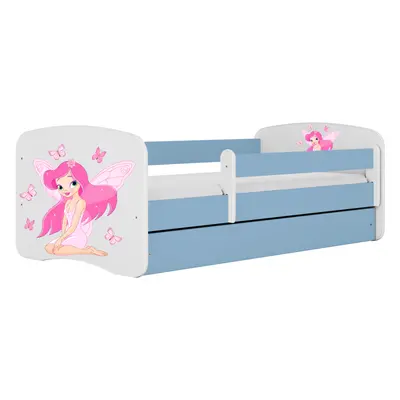 Kocot kids Dětská postel Babydreams víla s motýlky modrá, varianta 70x140, bez šuplíků, bez matr