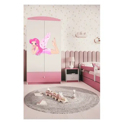 Kocot kids Dětská skříň Babydreams 90 cm víla s křídly růžová