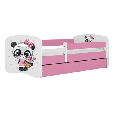 Kocot kids Dětská postel Babydreams panda růžová, varianta 70x140, bez šuplíků, bez matrace