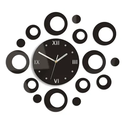 ModernClock 3D nalepovací hodiny Ring wenge