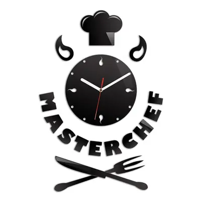 ModernClock Nástěnné hodiny Master Chef černé