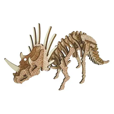 Woodcraft construction kit Dřevěné 3D puzzle Triceratops