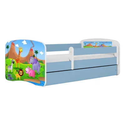 Kocot kids Dětská postel Babydreams safari modrá, varianta 80x180, bez šuplíků, bez matrace