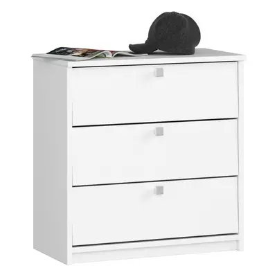 Ak furniture Botník Mini 60 cm - 3 dvířka bílý