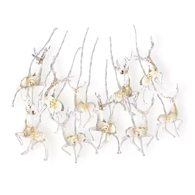 DecoKing Vánoční LED světýlka REINDEERS teplá bílá