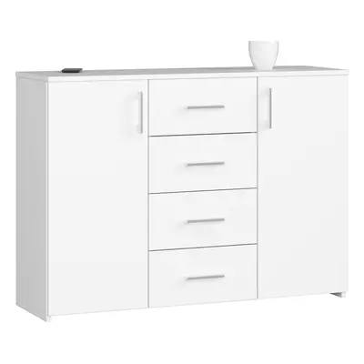 Ak furniture Komoda Torvi K 110,4 cm bílá matná