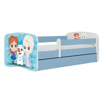 Kocot kids Dětská postel Babydreams Ledové království modrá, varianta 70x140, se šuplíky, s matr