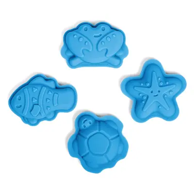 Bigjigs Toys Silikonové formičky OCEAN modré