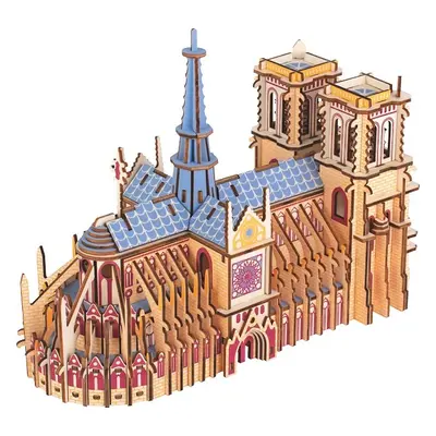 Woodcraft construction kit Dřevěné 3D puzzle Katedrála Notre-Dame