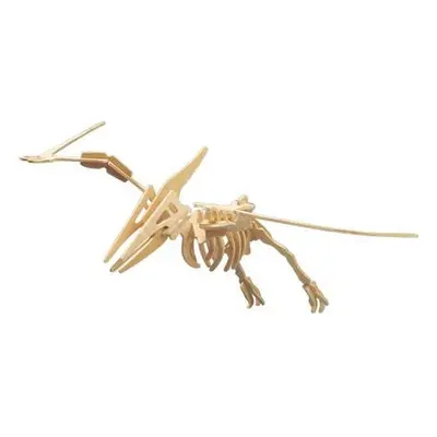 Woodcraft construction kit Dřevěné 3D puzzle Pteranodon hnědé