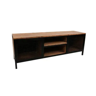 Hanah Home TV stolek Zeno 150 cm borovice/černý