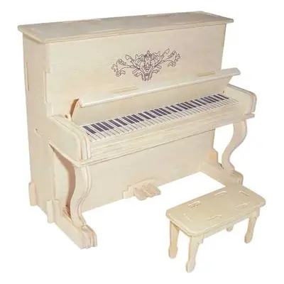 Woodcraft construction kit Dřevěné 3D puzzle Piano