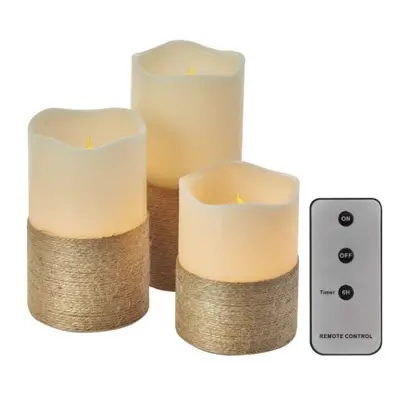 EMOS LED svíčky Candles s ovladačem 3 ks teplá bílá