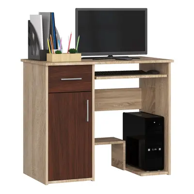 Ak furniture Volně stojící psací stůl Jay 90 cm dub sonoma/wenge