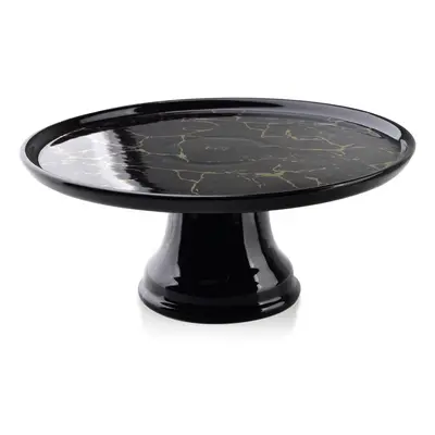 Affekdesign Porcelánový podnos LOUISE BLACK Patera 25 cm černý