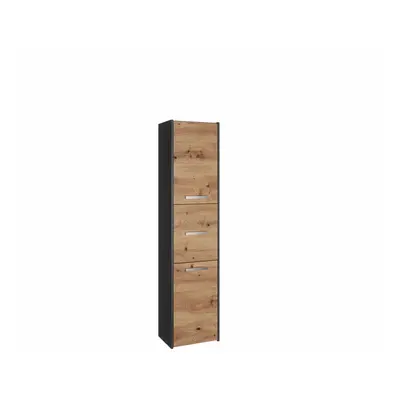 TP Living Koupelnová skříňka S43 170 cm antracit/dub artisan