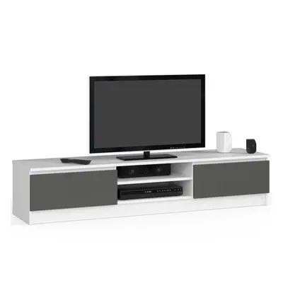 Ak furniture TV stolek Ronon 160 cm bílý/grafit šedý