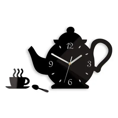 ModernClock Nástěnné hodiny Kettle černé