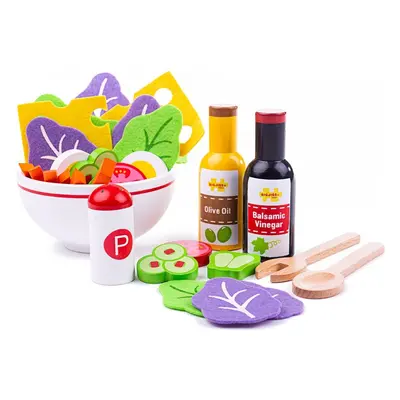 Bigjigs Toys Set na salát FOOD vícebarevný