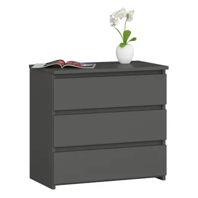 Ak furniture Komoda CL3 60 cm grafitově šedá