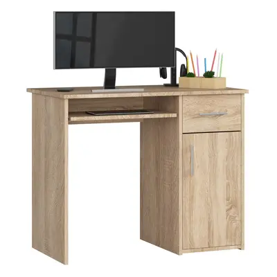 Ak furniture Volně stojící psací stůl Pin 90 cm dub sonoma