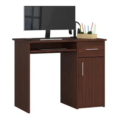 Ak furniture Volně stojící psací stůl Pin 90 cm wenge