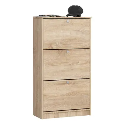 Ak furniture Botník Marienne 60 cm - 3 dvířka dub sonoma