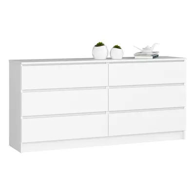 Ak furniture Komoda Rollo V 160,4 cm bílá matná