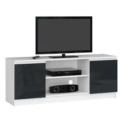 Ak furniture TV stolek Tonon 140 cm bílý/grafitový lesk