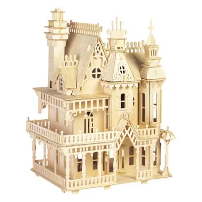 Woodcraft construction kit Dřevěné 3D puzzle Vila