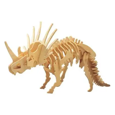 Woodcraft construction kit Dřevěné 3D puzzle STYRACOSAURUS hnědé