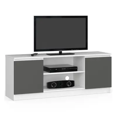 Ak furniture TV stolek Beron 140 cm bílý/grafit šedý