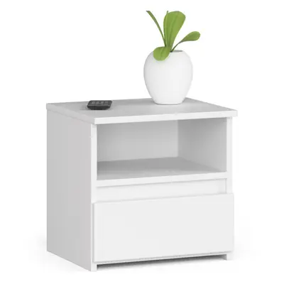 Ak furniture Noční stolek CL1 40 cm bílý