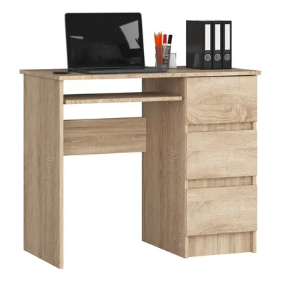 Ak furniture Psací stůl A-6 90 cm dub sonoma pravý