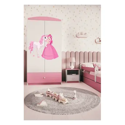 Kocot kids Dětská skříň Babydreams 90 cm princezna a poník růžová