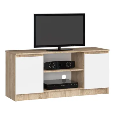 Ak furniture TV stolek Tonon 120 cm sonoma/bílý