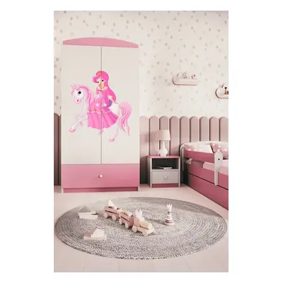 Kocot kids Dětská skříň Babydreams 90 cm princezna růžová